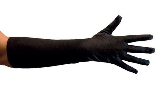 verkoop - attributen - Themafeest - Handschoenen satijn zwart